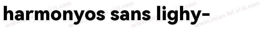harmonyos sans lighy字体转换